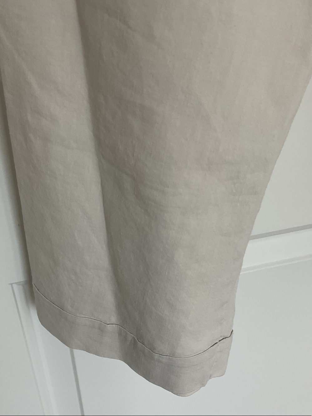 Eileen Fisher Cream Straight Leg Trousers - Picture 3 of 4